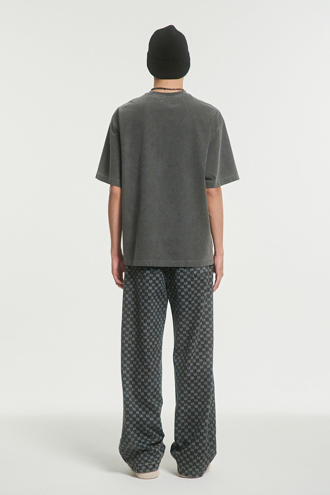 MEA LOGO ALL-OVER DENIM PANTS