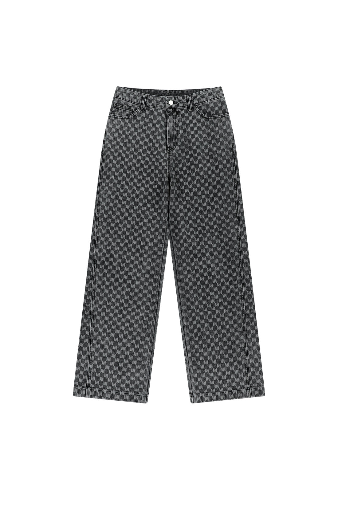 MEA LOGO ALL-OVER DENIM PANTS