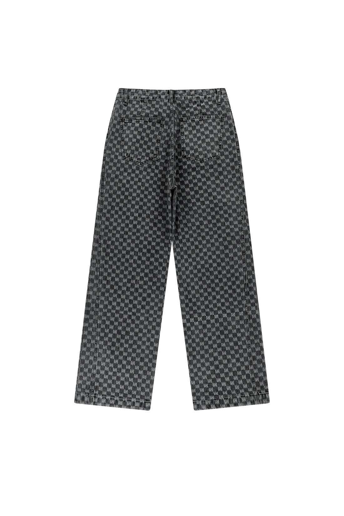 MEA LOGO ALL-OVER DENIM PANTS